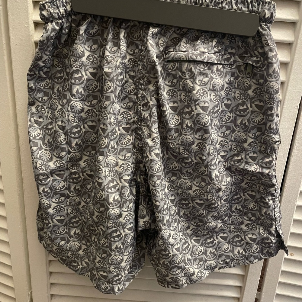 Gray Patterned Drawstring Skirt - image 4